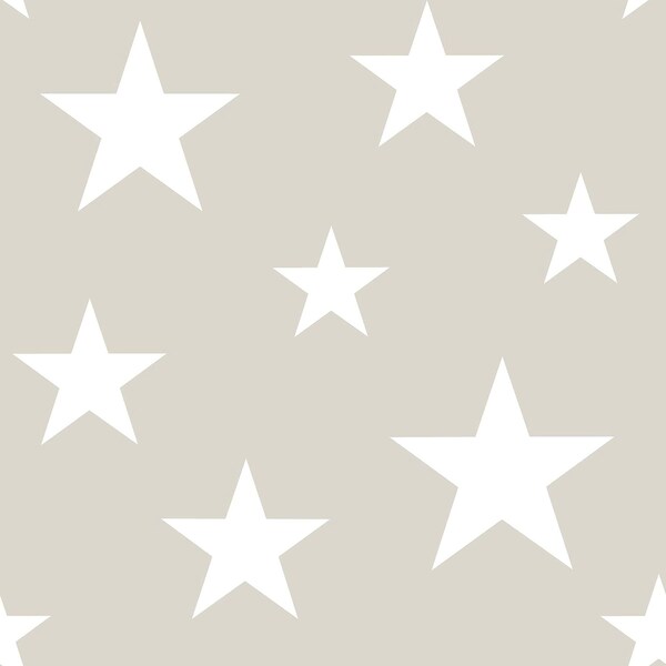 Manhattan Comfort Halluin Amira Taupe Stars 33 ft L X 209 in W Wallpaper BR4060-128866 - main
